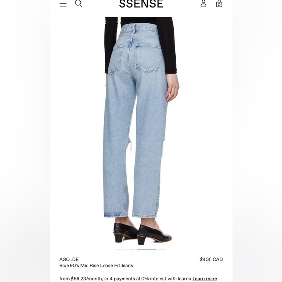 Agolde Light Blue Button-Fly Jeans - Picture 9 of 9